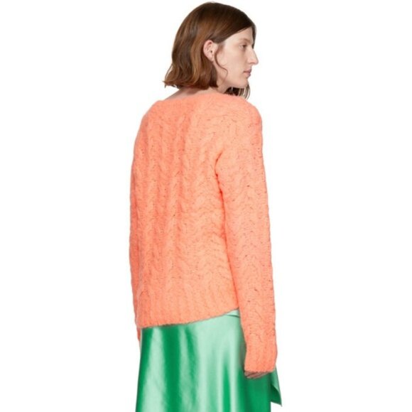 Sies Marjan Runway Sweater Casey Cable Knit Wool Alpaca Blue Chunky Designer XS - Picture 3 of 13